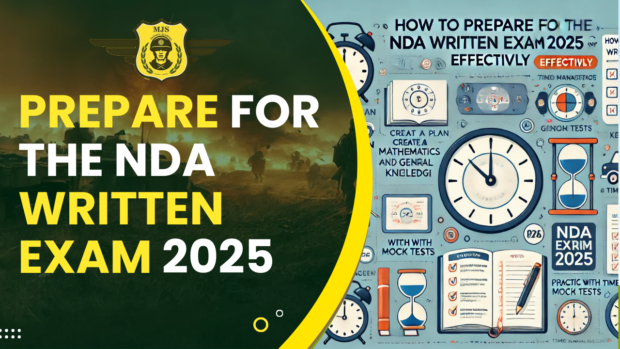 How can I prepare for the NDA written exam 2025 effectively?